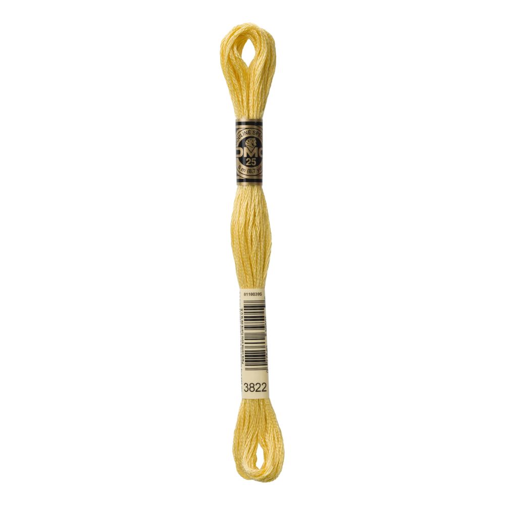 DMC 3822 Six-Strand Floss – Light Straw DMC 3822 Six-Strand Floss – Light Straw