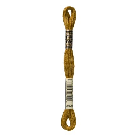 DMC 3829 Six-Strand Floss – Very Dark Old Gold