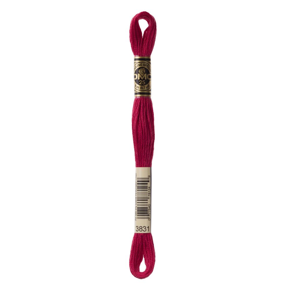 DMC 3831 Six-Strand Floss – Dark Raspberry