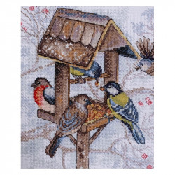 CROSS STITCH KIT “BIRD FEED” IRIS DESIGN 04621