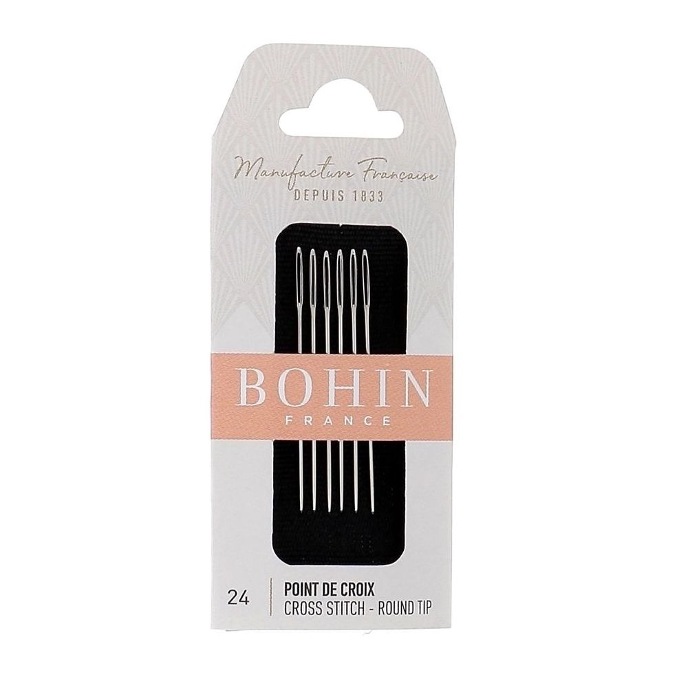 Bohin Tapestry Needles 00836 – 6 pcs, Size 24 Bohin Tapestry Needles 00836 – 6 pcs, Size 24