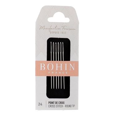 Bohin Tapestry Needles 00836 – 6 pcs, Size 24