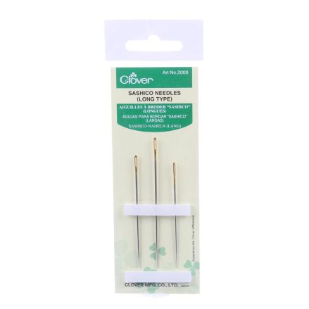 Clover Long Sashiko Needles 2009 – 3 pcs, Assorted