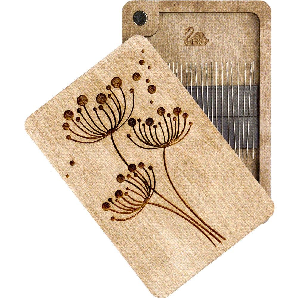 Organizer plywood for needles with magnetic lid, 2.36"x3.5" IN, ZBN-035