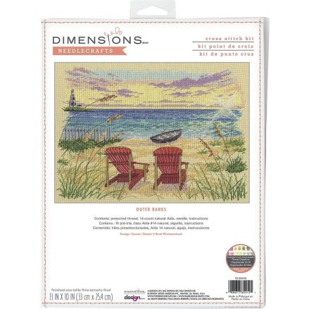 Dimensions Counted Cross Stitch Kit 13"X10" -Outer Banks (14 Count), 70-35412