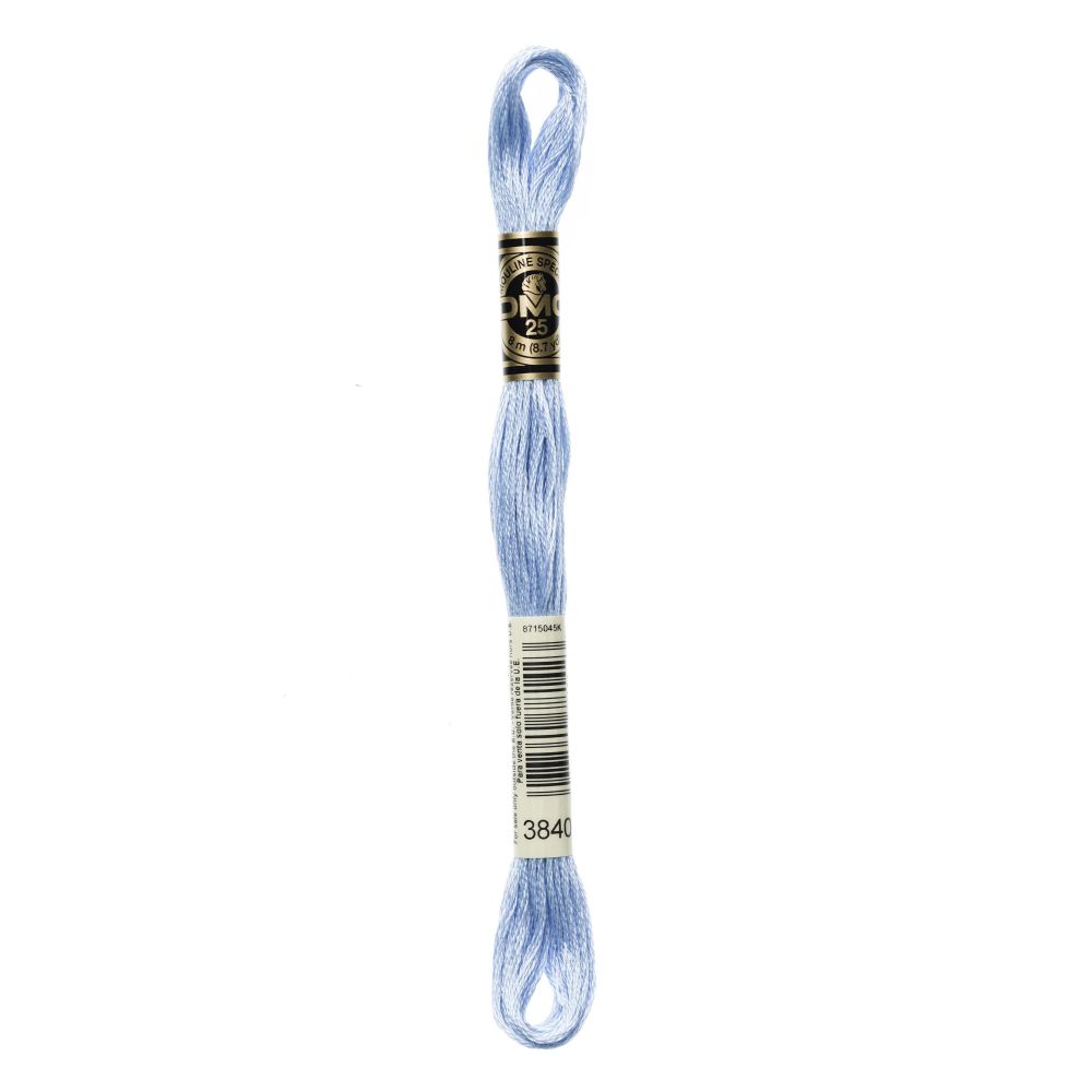 DMC 3840 Six-Strand Floss – Light Lavender Blue DMC 3840 Six-Strand Floss – Light Lavender Blue