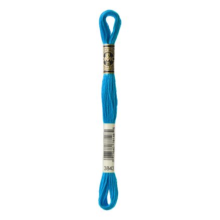 DMC 3843 Six-Strand Floss – Electric Blue