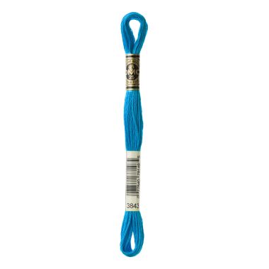 DMC 3843 Six-Strand Floss – Electric Blue