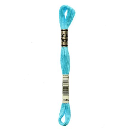 DMC 3846 Six-Strand Floss – Light Bright Turquoise