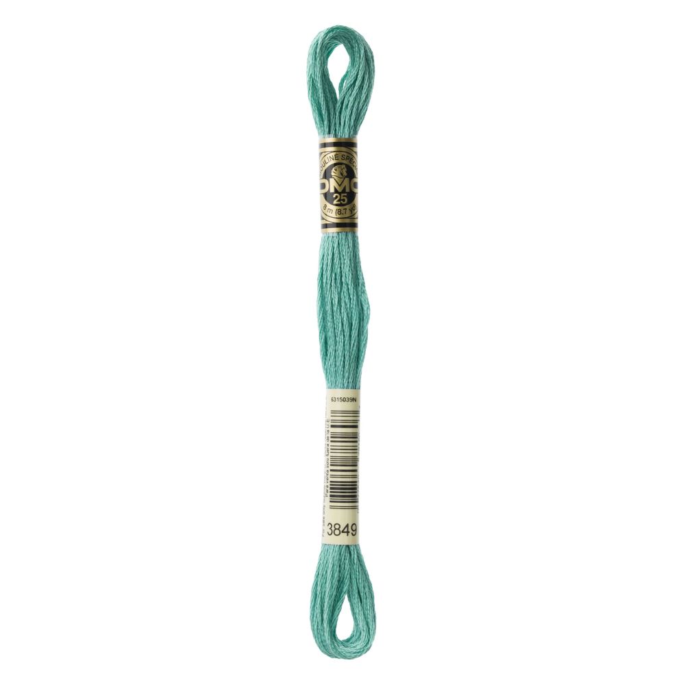 DMC 3849 Six-Strand Floss – Light Teal Green