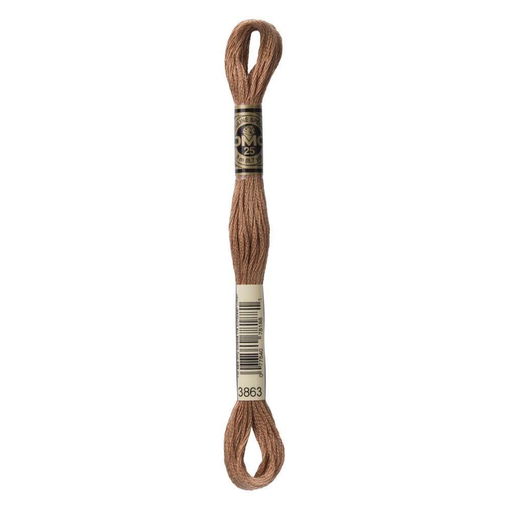 DMC 3863 Six-Strand Floss – Medium Mocha Beige
