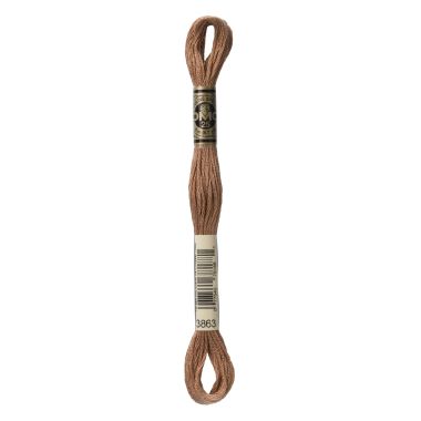 DMC 3863 Six-Strand Floss – Medium Mocha Beige