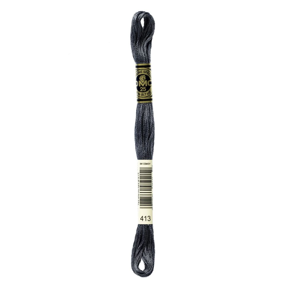 DMC 413 Six-Strand Floss – Dark Pewter Grey DMC 413 Six-Strand Floss – Dark Pewter Grey