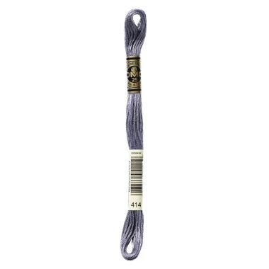 DMC 414 Six-Strand Floss – Dark Steel Grey