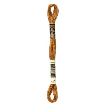 DMC 420 Six-Strand Floss – Dark Hazelnut Brown