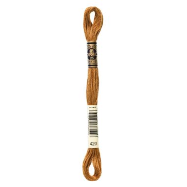DMC 420 Six-Strand Floss – Dark Hazelnut Brown