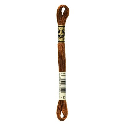 DMC 433 Six-Strand Floss – Medium Brown