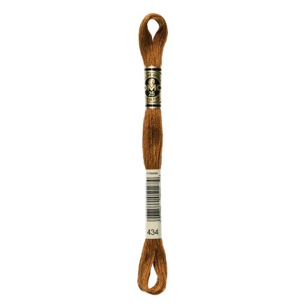 DMC 434 Six-Strand Floss – Light Brown