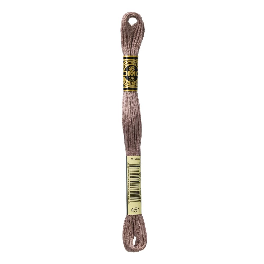 DMC 451 Six-Strand Floss – Dark Shell Grey DMC 451 Six-Strand Floss – Dark Shell Grey