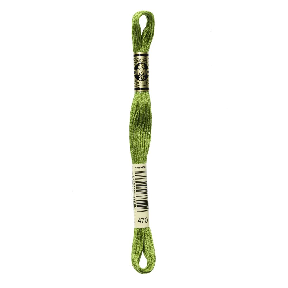DMC 470 Six-Strand Floss – Light Avocado Green DMC 470 Six-Strand Floss – Light Avocado Green