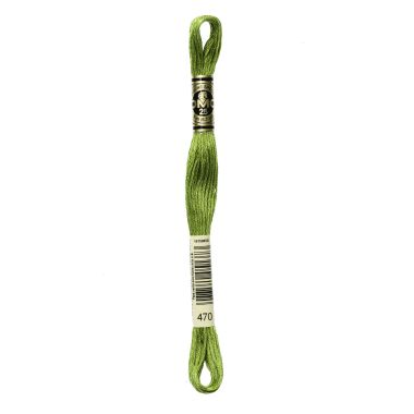 DMC 470 Six-Strand Floss – Light Avocado Green