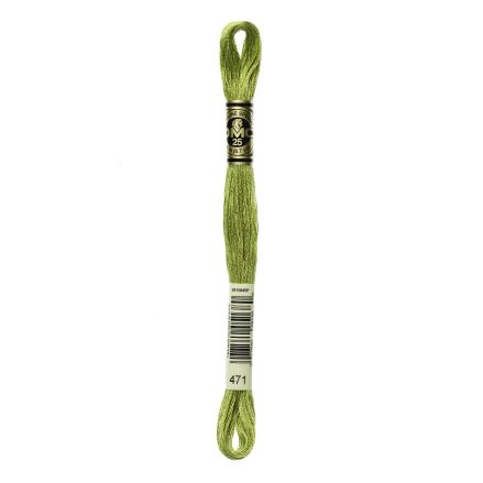 DMC 471 Six-Strand Floss – Very Light Avocado Green