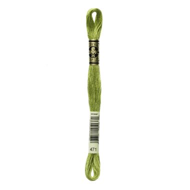 DMC 471 Six-Strand Floss – Very Light Avocado Green