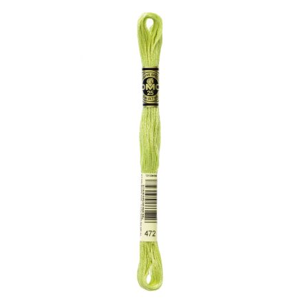 DMC 472 Six-Strand Floss – Ultra Light Avocado Green