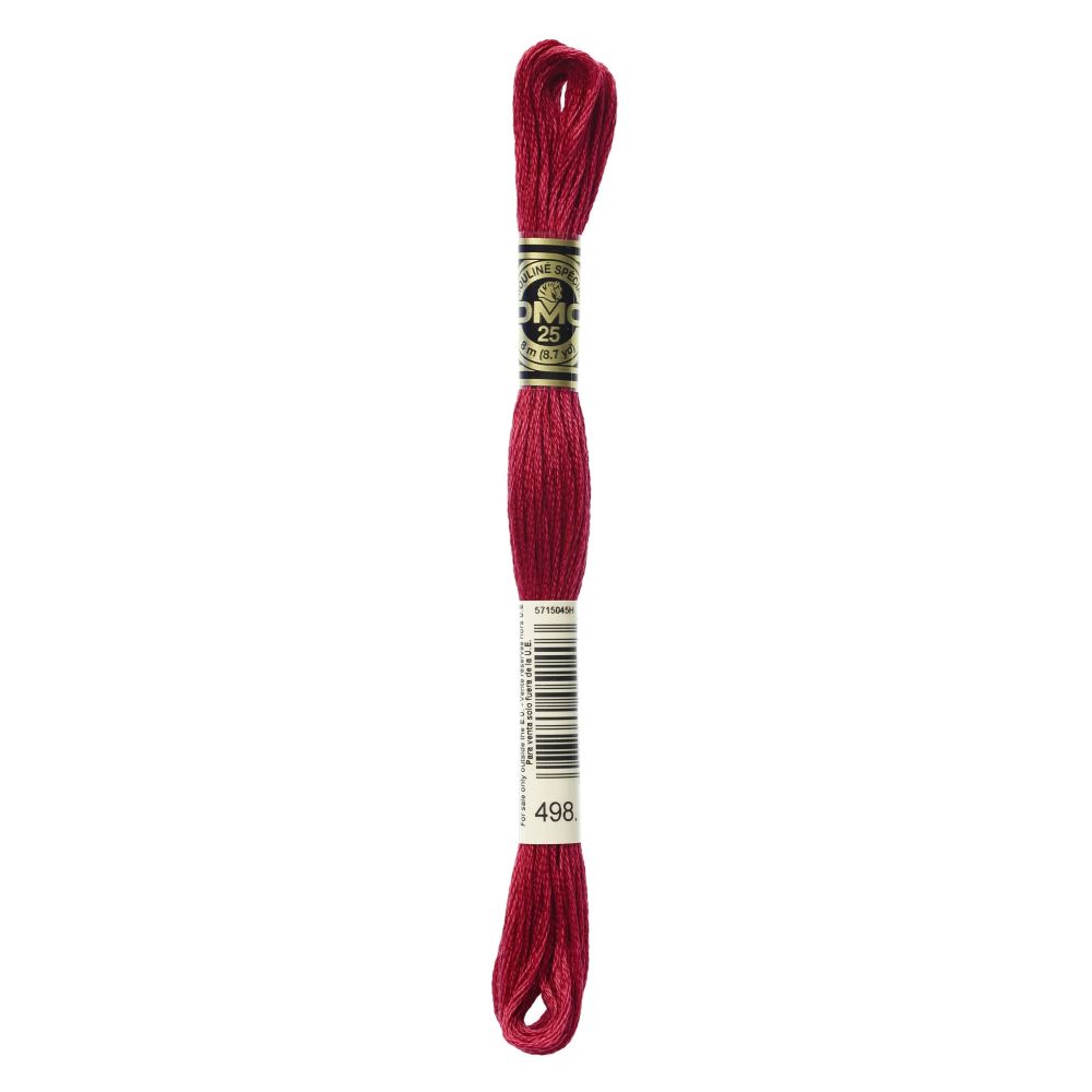 DMC 498 Six-Strand Floss – Dark Red DMC 498 Six-Strand Floss – Dark Red