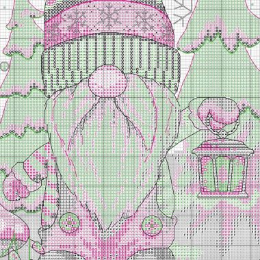 Dimensions Counted Cross Stitch Kit 70-09000 – Gnome Stocking