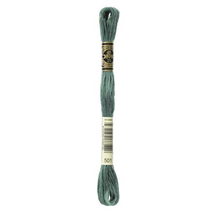 DMC 501 Six-Strand Floss – Dark Blue Green