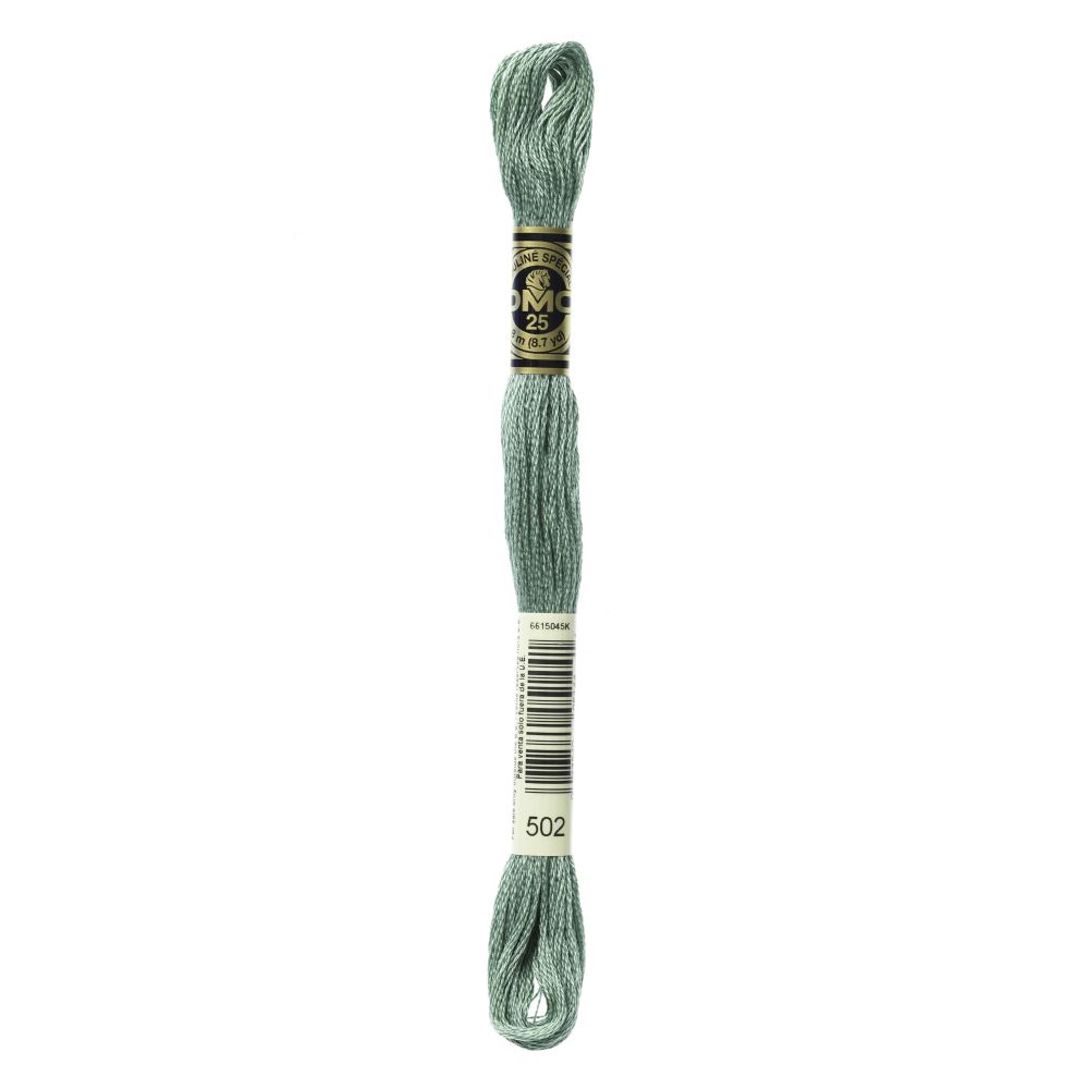 DMC 502 Six-Strand Floss – Blue Green DMC 502 Six-Strand Floss – Blue Green