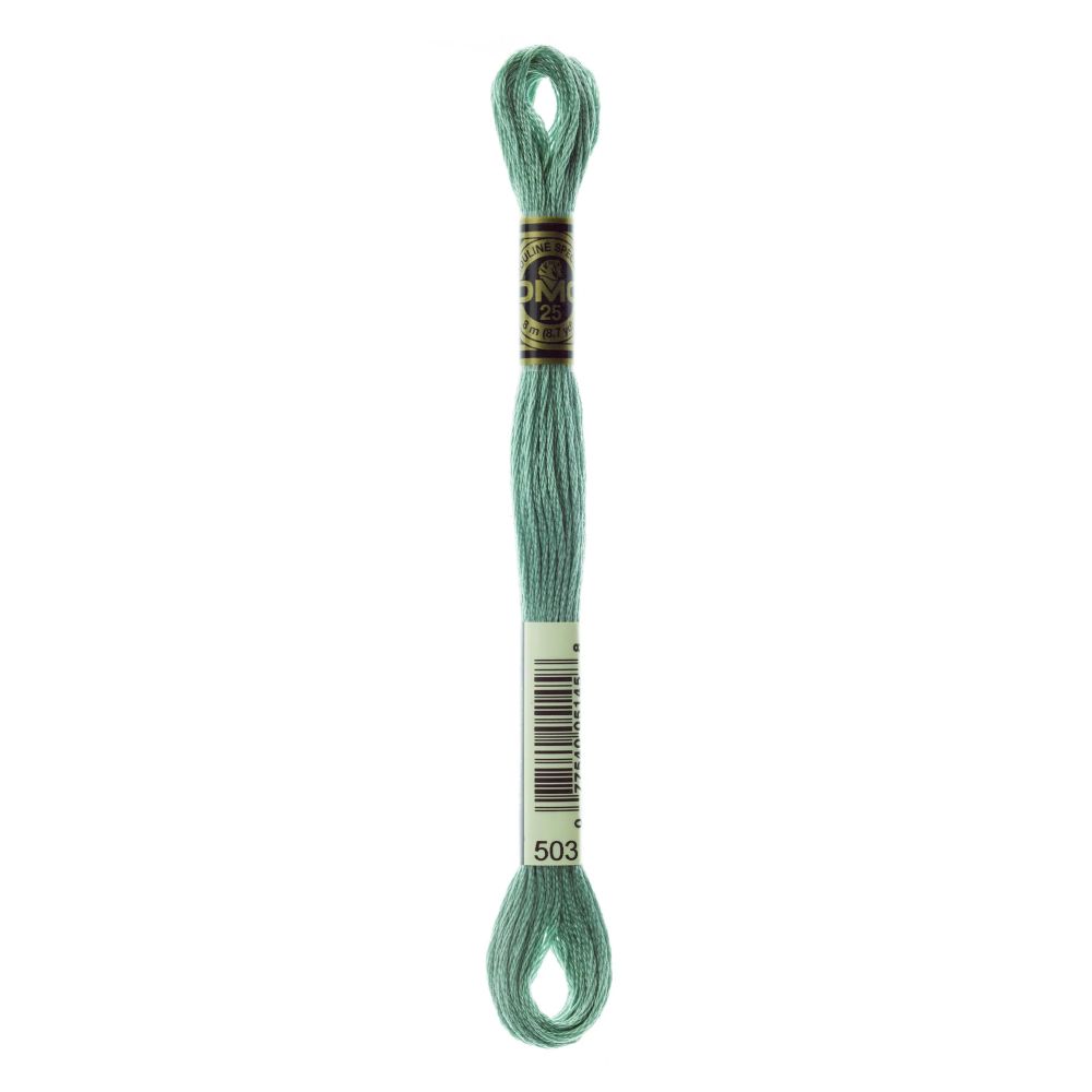 DMC 503 Six-Strand Floss – Medium Blue Green DMC 503 Six-Strand Floss – Medium Blue Green