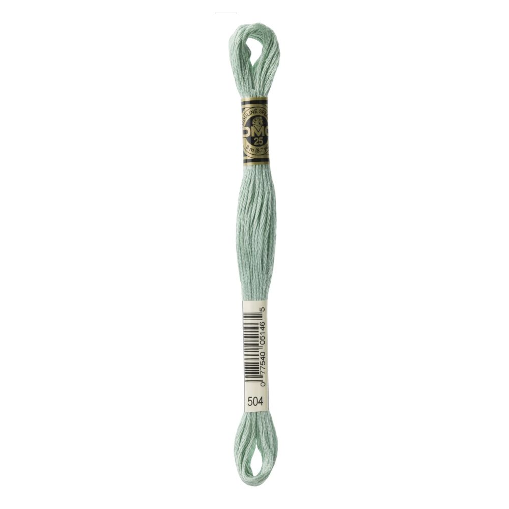DMC 504 Six-Strand Floss – Light Blue Green DMC 504 Six-Strand Floss – Light Blue Green