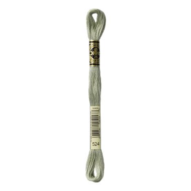 DMC 524 Six-Strand Floss – Very Light Fern Green