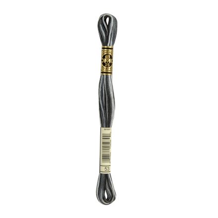 DMC 053 Six-Strand Floss – Variegated Steel Grey