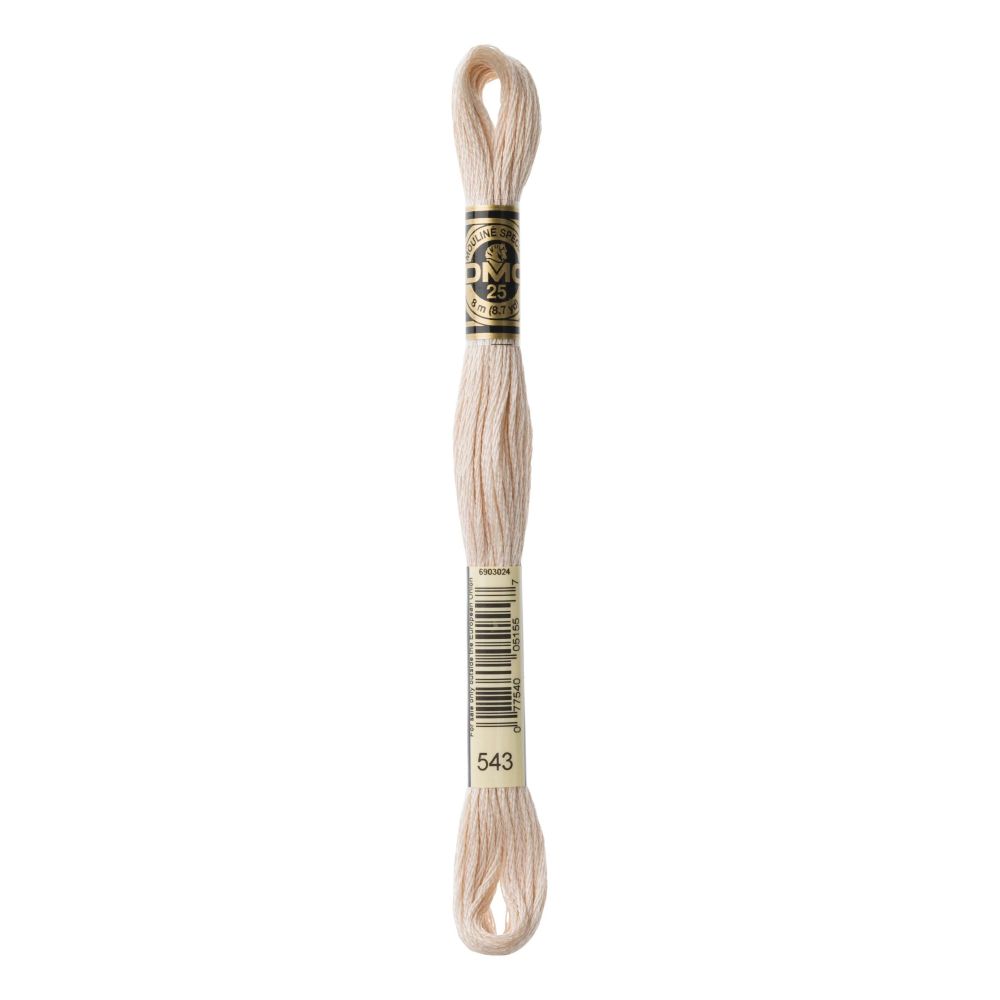 DMC 543 Six-Strand Floss – Ultra Very Light Beige Brown DMC 543 Six-Strand Floss – Ultra Very Light Beige Brown