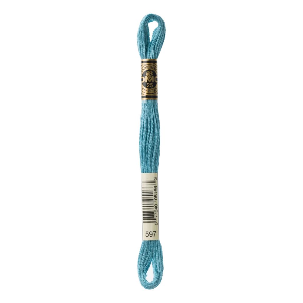 DMC 597 Six-Strand Floss – Turquoise DMC 597 Six-Strand Floss – Turquoise
