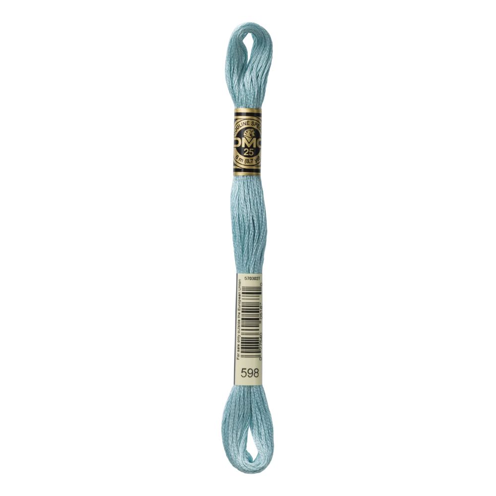 DMC 598 Six-Strand Floss – Light Turquoise DMC 598 Six-Strand Floss – Light Turquoise