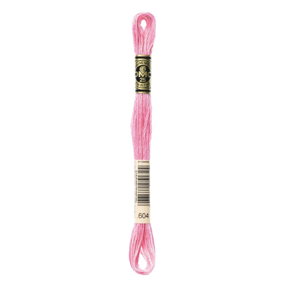 DMC 604 Six-Strand Floss – Light Cranberry DMC 604 Six-Strand Floss – Light Cranberry