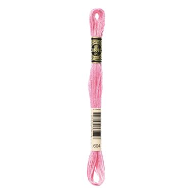 DMC 604 Six-Strand Floss – Light Cranberry