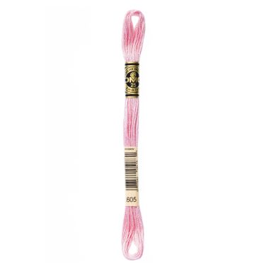DMC 605 Six-Strand Floss – Very Light Cranberry