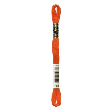 DMC 608 Six-Strand Floss – Bright Orange