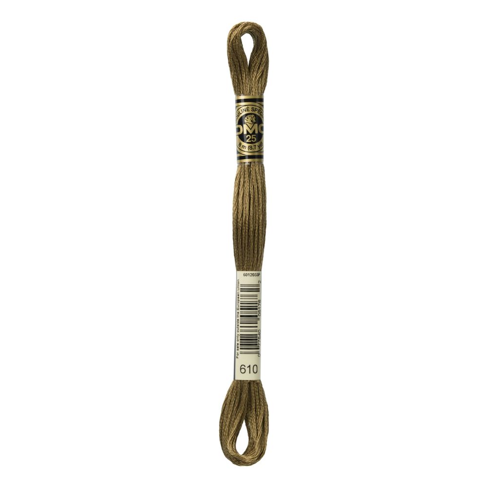 DMC 610 Six-Strand Floss – Dark Drab Brown DMC 610 Six-Strand Floss – Dark Drab Brown
