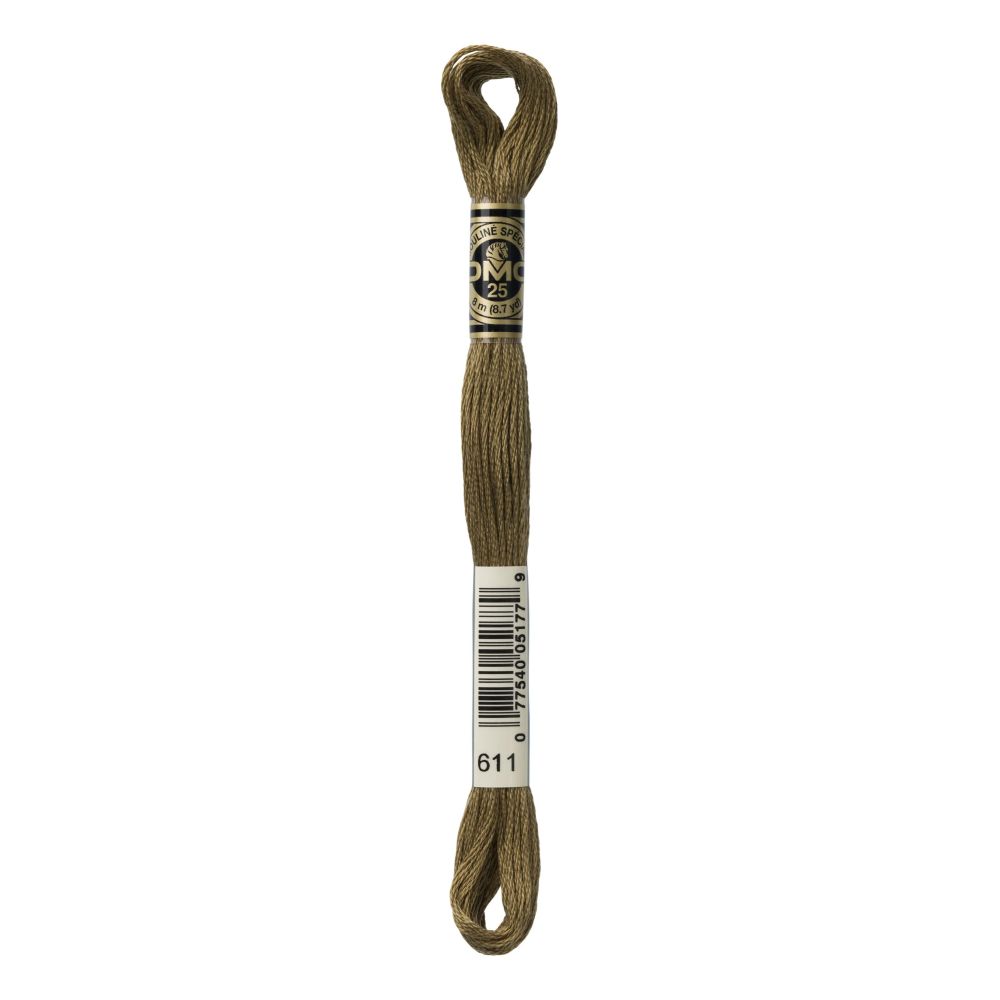 DMC 611 Six-Strand Floss – Drab Brown DMC 611 Six-Strand Floss – Drab Brown