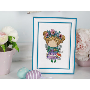 Cross Stitch Kit “Girl Spring” Iris Design 05723A
