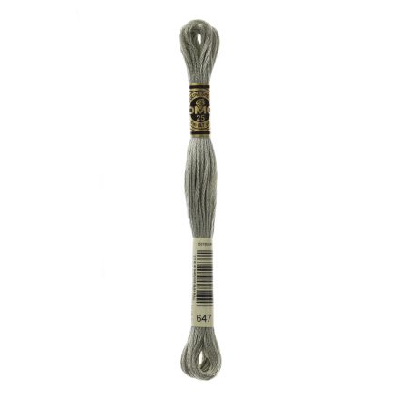 DMC 647 Six-Strand Floss – Medium Beaver Grey