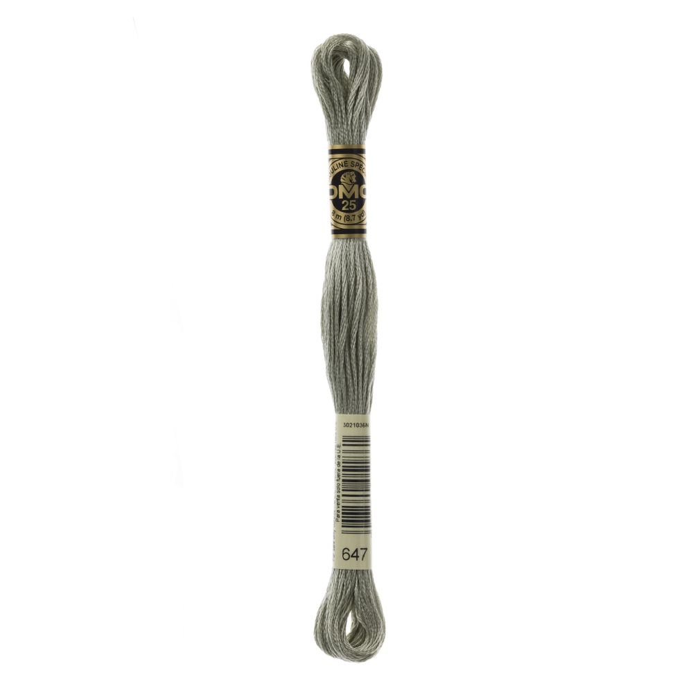 DMC 647 Six-Strand Floss – Medium Beaver Grey DMC 647 Six-Strand Floss – Medium Beaver Grey