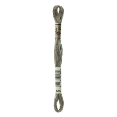 DMC 646 Six-Strand Floss – Dark Beaver Grey