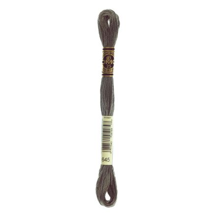DMC 645 Six-Strand Floss – Very Dark Beaver Grey